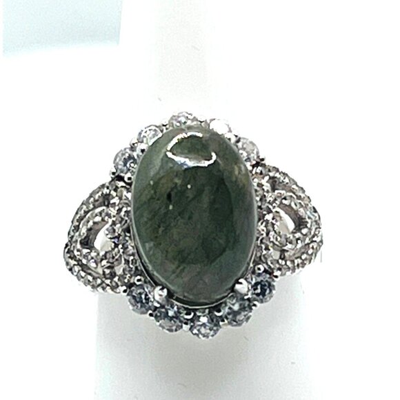 NWOT, Beautiful Labradorite stone on a 925 sterling silver band, size 7 - Picture 4 of 7